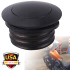 Black Flush Mount Pop Up Vented Fuel Tank Gas Cap For Harley Dyna Softail FXS