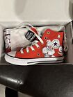 Peanuts Chuck Taylor (Converse ) All Star Hi Red Shoe Sneaker Size 3
