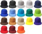 Plain Fitted Caps BULK Flat Bill Hats [[ Hatco ]] Solid Colors ( New Item )