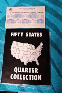 50 State Quarters Denver Mint D with Album Folder Complete Set 1999-2008  Uncirc