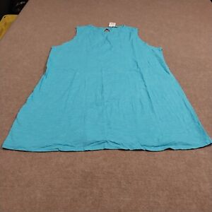 Fresh Produce Womens Size 3X Blue Marissa Sun Tank Dress