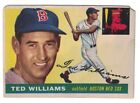 1955 Topps #2, Ted Williams, Boston Red Sox, No Creases, Two Clipped Corners