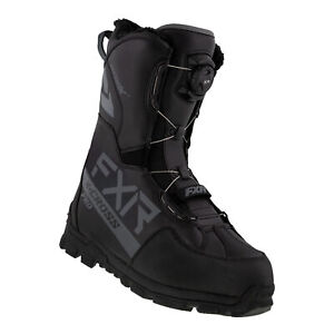 FXR X-Cross Pro BOA Snow Boots Waterproof Insulated Fixed Liner Black/White