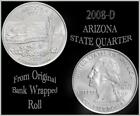 2008-D Arizona State Quarter Uncirculated From Original Bank Wrapped Roll