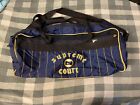 Vintage Nike Supreme Court Pinstripe Navy Duffle Gym Bag RARE