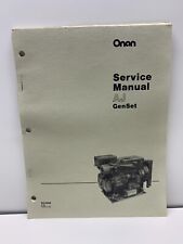 Onan AJ Genset Service Repair Manual 924-0502