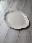 American White Ivory Ironstone Platter Made in USA Vintage Antique