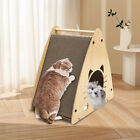 2 IN 1 Cat Scratcher Cardboard Lounge Bed House Pet Cat Scratching Board Durable