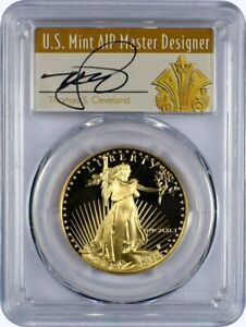 New Listing1991-W 1 Oz Gold, $50 Proof Gold American Eagle, PCGS PR70DCAM, Thomas Cleveland