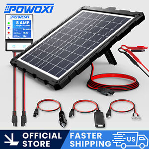 POWOXI-Upgraded-20W-Solar-Battery-Charger, Smart 3-Stages PWM Charge Controller