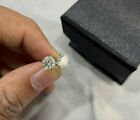 2 Ct. Round 3 Prong Heated & Pressure Treated Diamond Stud in 925 Silver