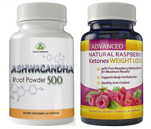 Ashwagandha Root Weight Loss Raspberry Ketone Fat Burner Antioxidant Supplements