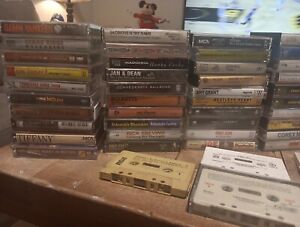 100 Cassette Tape Lot Rock CountryMetal Pop  Soul 70’s 80’s 90’s Various Artists