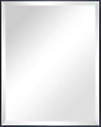 New ListingBeveled Modern Rectangular Wall Mirror, 23x29, Black