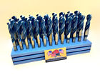 33 Pc Silver & Deming Jumbo Drill Bit Set 1/2~1 Cobalt M42 Drill Hog® Warranty