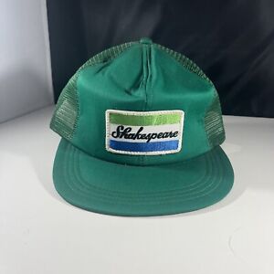 Vintage Shakespeare Fishing Green Trucker Snapback Hat- Small/Medium