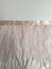 Ostrich Feather Fringe ,sold by yards  ,blush pink