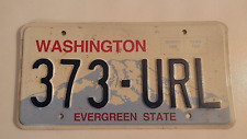 Collectable real metal license plate WA 