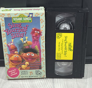 Sesame Street Sing Yourself Silly VHS Home Video Movie 1990 Vintage VCR Tape