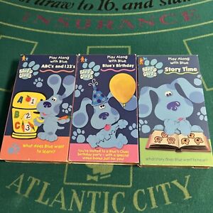 Blues Clues VHS lot. Nickelodeon. Nick Jr. Birthday. ABC’s and 123’s. Story Time
