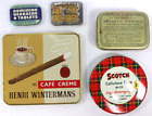 Vintage Tin Advertising Lot Vaporole Ammonia Schrader Headache Cigar Medical H6