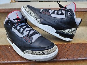 RESTORED Nike Air Jordan 3 III Retro Black Cement 2011 - Size 13 - No Box