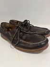 FRYE Mens Dark Brown Leather Sully Boat Loafer- Size 12