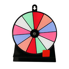 Color Spinning Prize Wheel Tabletop Arylic Board W/Sturdy Stand Tradeshows Game