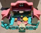 WORKS* Fisher Price Little People Sweet Sounds Home Pink Doll House w/ People +