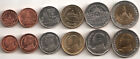 THAILAND COMPLETE FULL COIN SET 25+50 Satang 1+2+5+10 Bath 2008- UNC LOT of 6