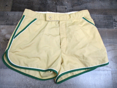 Vintage Jantzen Shorts Size 32 Yellow Hot Pants Swim Shorts 70s 80s Tennis USA