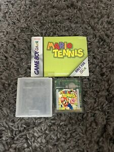 Mario Tennis (Nintendo Game Boy Color, 2001) GBC Cartridge And Manual Working