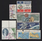 Scott 1332b, 1422a, 1578a, 1733a, 1938a, C92, 12 canceled stamps #355 50S
