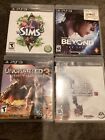 Lot of 4 PS3 GAMES: The Sims 3, Beyond, Unchartered 3 & Dead Space 3.