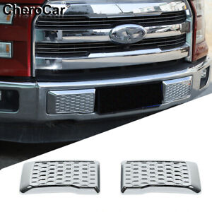 Chrome Front Bumper Corner Cover Trim Decor For Ford F-150 2015-2020 Accessories (For: 2017 Ford F-150 XLT)