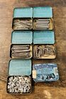 Vintage Tobacco Tin Edgeworth Antique Pipe Tobacco Lot Of 6 With Different Bits