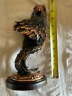 Large 9 Inch Majestic American Bald Eagle Bust Bronze Electroplated Figurine