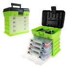 Storage Tool Box Portable Multipurpose Organizer W/4 Drawers and 19 Compartments
