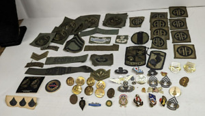 Huge Collection Of Vintage American, Vietnam Military Patches & Medals