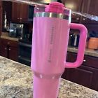2024 by StarbucksxStanley Cup 40oz Quencher H2.0 Tumbler Pink Limited Edition