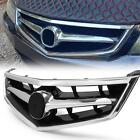 Fit New 2006 2007 2008 Acura TSX Front Grill Grille w/Chrome Molding 4-Door 4DR (For: 2008 Acura TSX Base Sedan 4-Door 2.4L)