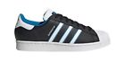 Men's Adidas Superstar Shoes. Size 9.  ID4672 Black / White / Blue FREE SHIPPING