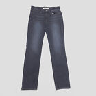 Levi's Signature Women's Size 10 Blue Straight Mid Rise Dark Stretch Denim Jeans