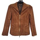 Lafayette 148 New York | Women's 100% Suede Leather Jacket Brown | Size 2