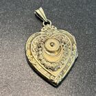 Hayward Gold Filled Ornate Heart Pendant Locket Vintage To Antique Nm