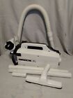 ORECK XL WHITE HAND HELD COMPACT CANISTER VACUUM BB8700-AW & ATTACHMENTS