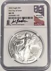 2022 SILVER EAGLE FIRST DAY OF ISSUE NGC MS70 MICHAEL GAUDIOSO HAND SIGNED