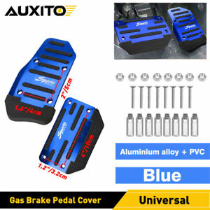 [Blue] Non-Slip Automatic Gas Brake Foot Pedal Throttle Pad Cover Car Parts EAR (For: 2009 Mazda 6)