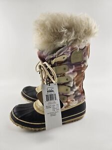 Sorel Boots Joan of Artic Winter Snow Outdoor Faux Fur Lace Up Women's US Size 9