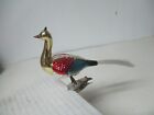 Vintage Christmas Glass Ornament -  Bird on Clip #340